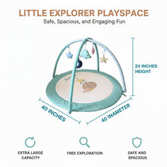 LULLABY COTTON flat activity mat invites floor play and cozy lounging.