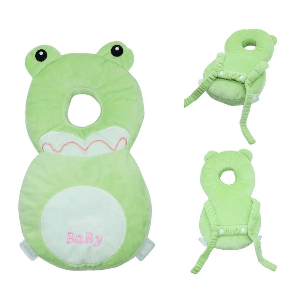 LULLABY COTTON Head Protector showing adjustable straps for comfortable fit.