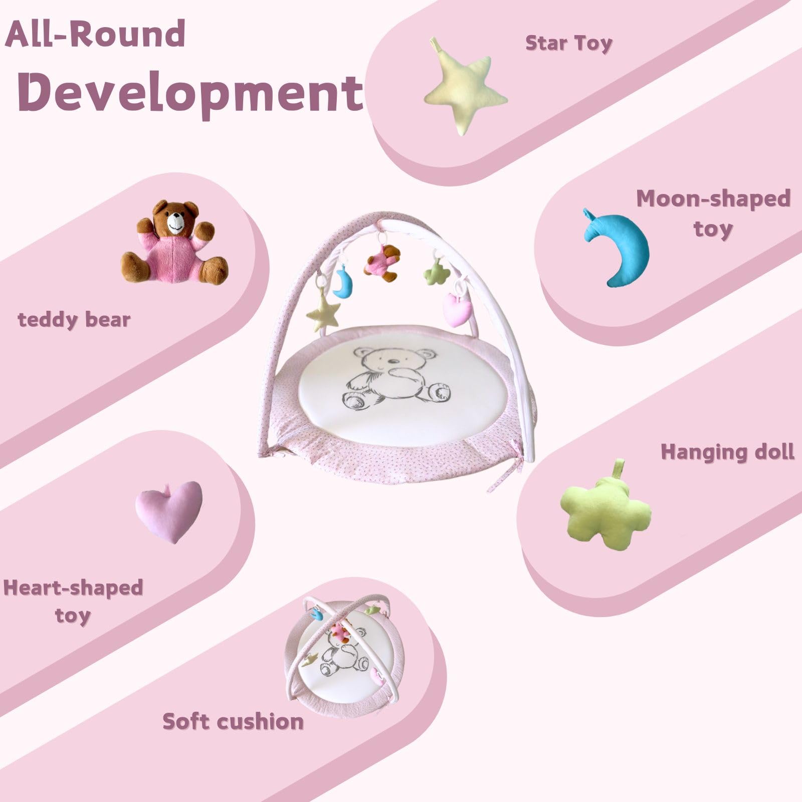 LULLABY COTTON teether and mirror toy to encourage exploration and self-awareness