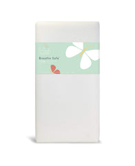 Lullaby Earth Breathe Safe cover closeup shows breathable 3D structure aiding air circulation.