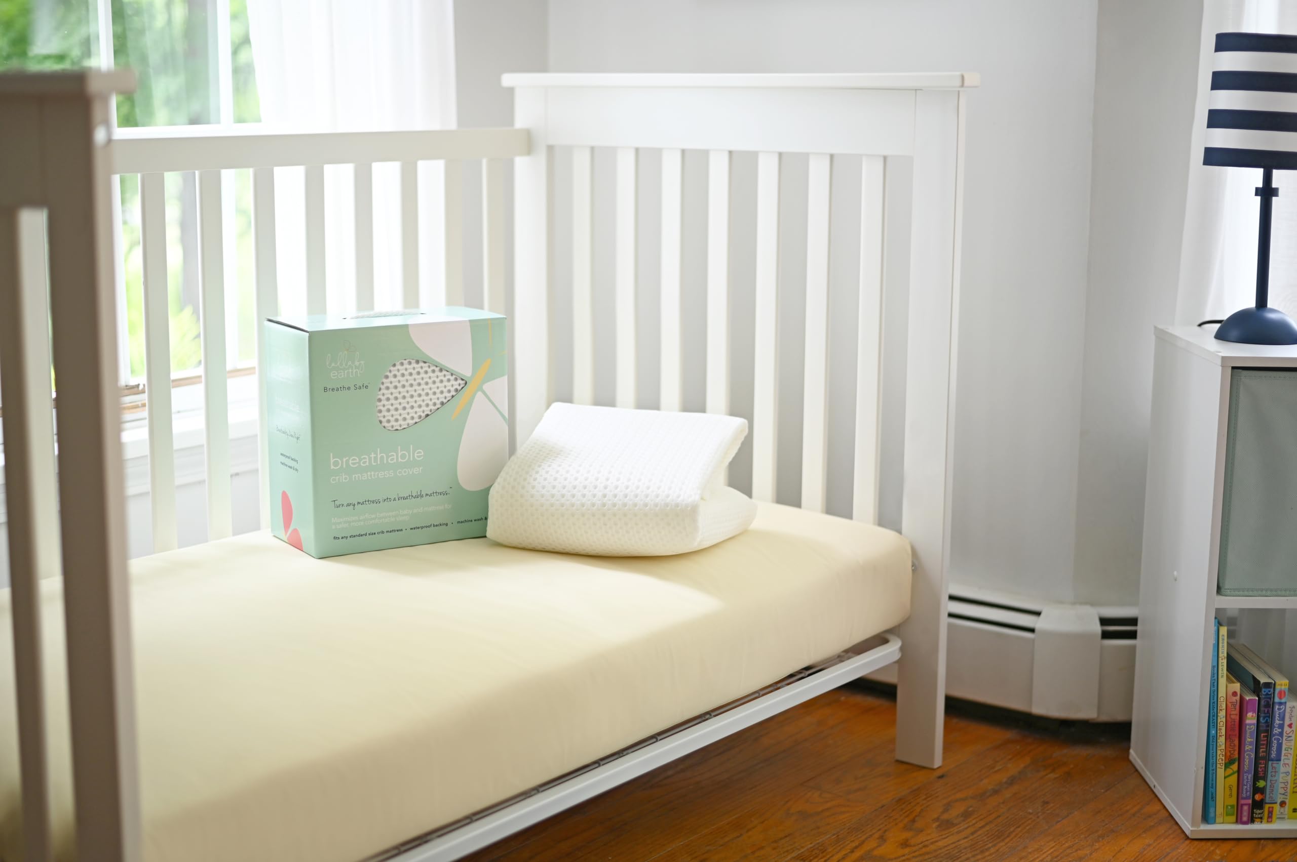 Lullaby Earth Breathe Safe Mattress Pad baby-toddler-use supports breathable sleep