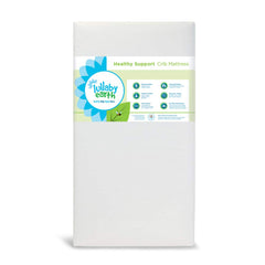 Lullaby Earth non-toxic crib mattress with waterproof surface for quick cleanup after spills