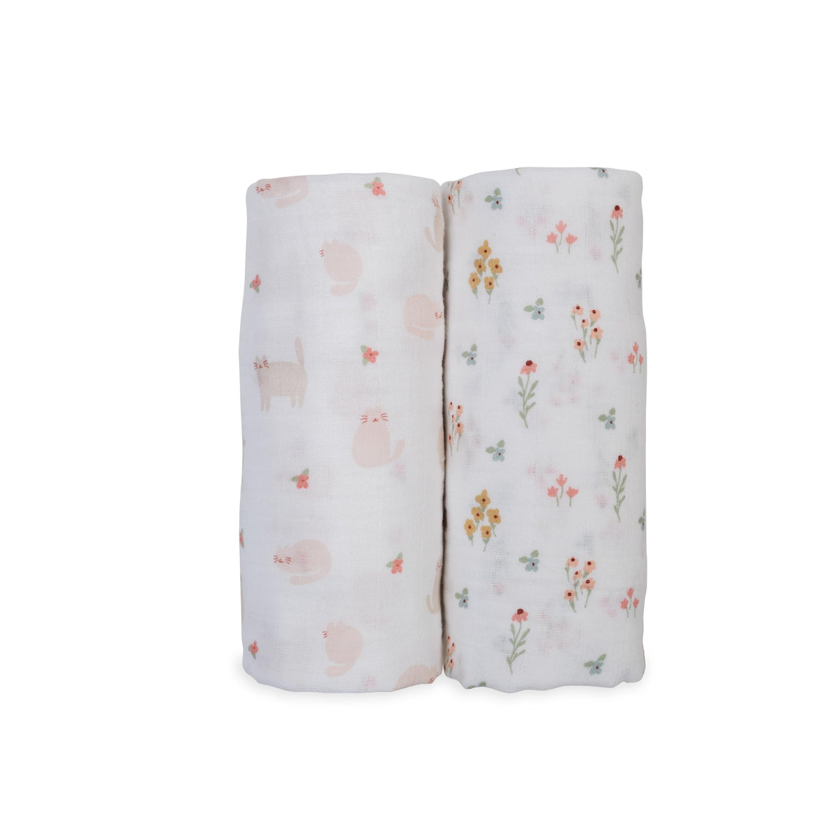 Lulujo Baby swaddle with Kitty Cat pattern offers cozy, secure swaddling for peaceful newborn days.