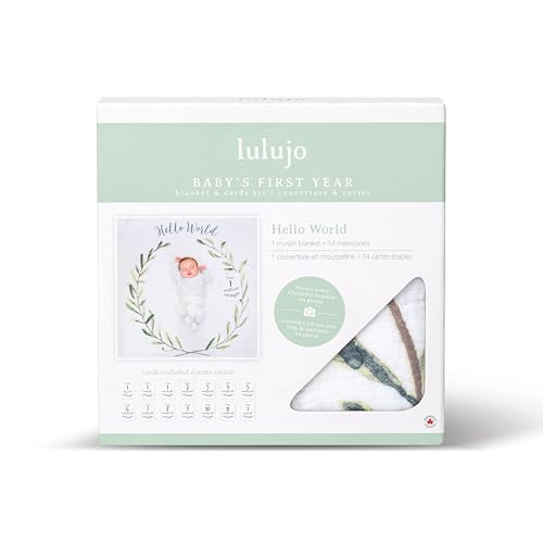 Lulujo milestone cards show 14 milestones front and back for organized memory keeping.