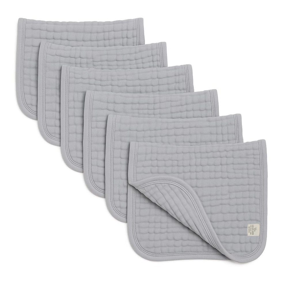 lululamb 6-layer muslin burp cloths demonstrate ultra-absorbent performance during feeds