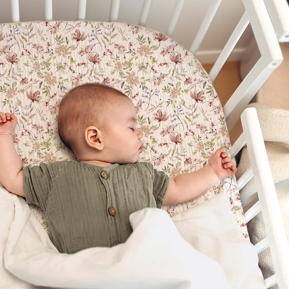 lulumoon baby bassinet sheets muslin two sheets set demonstrates value and freshness rotation