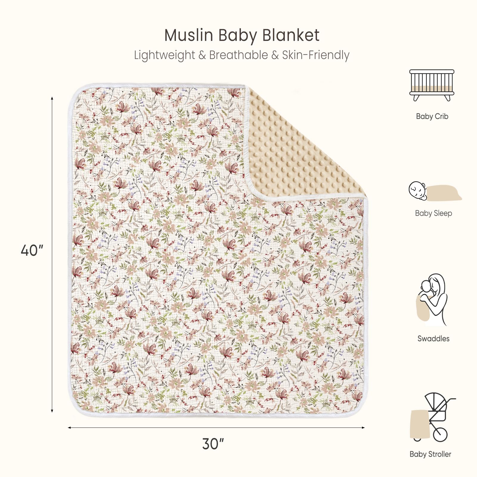 Lulumoon floral-design nursery shot showing chic decor and versatile use