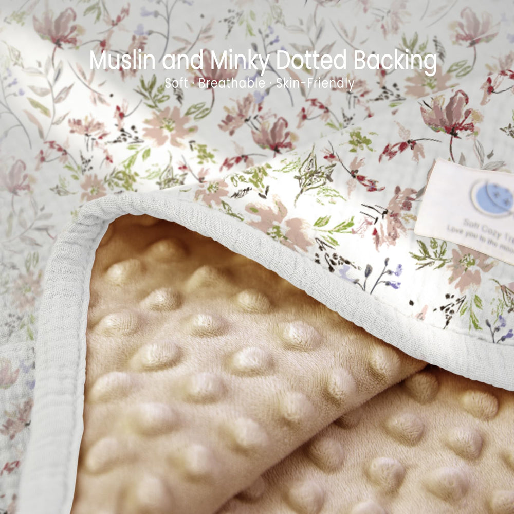 Lulumoon gift-ready packaging showcases elegant floral blanket suitable for gifting moments
