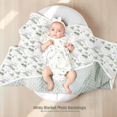 Lulumoon minky dot back delivers soft, tactile comfort for calming snuggles.