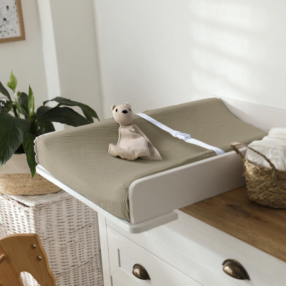 Lulumoon changing pad cover machine washable for easy care