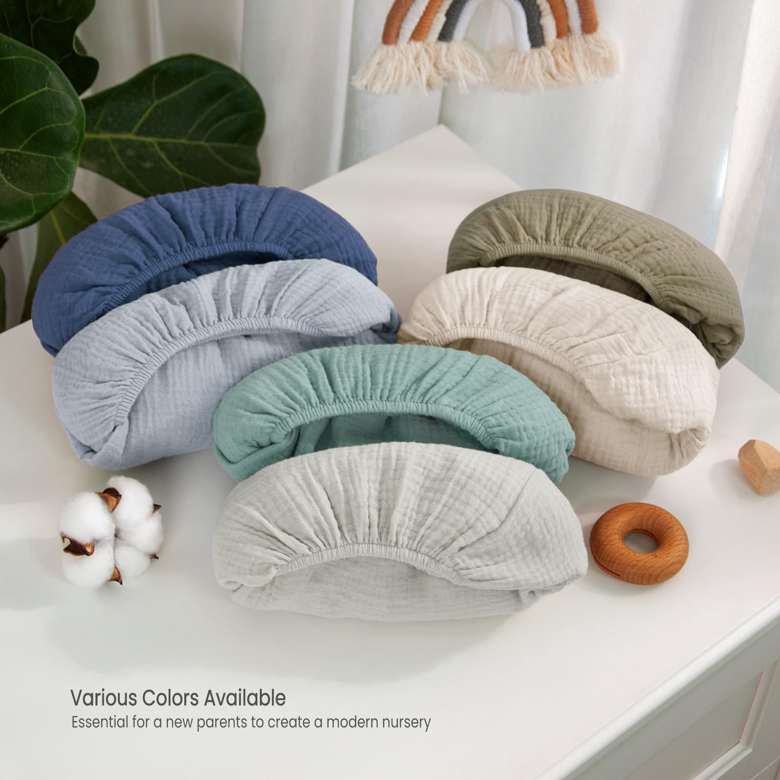 Lulumoon changing pad cover gender-neutral design for boys and girls
