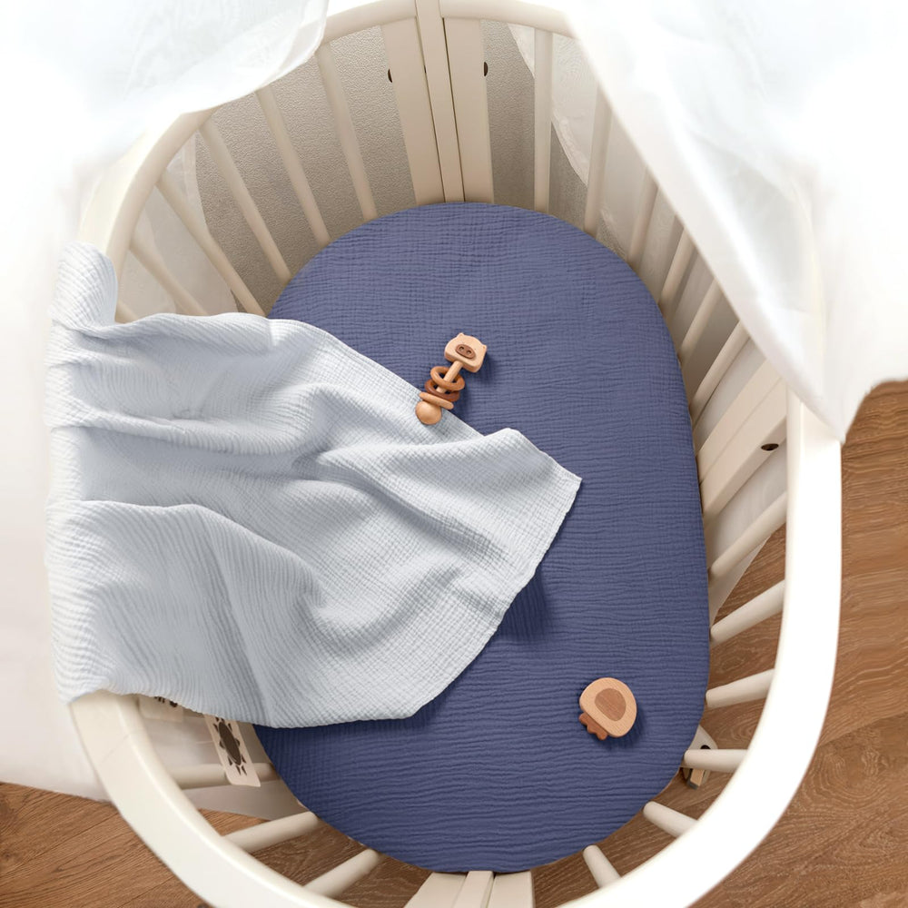 lulumoon bassinet sheets easy care image illustrates machine wash gentle cycle