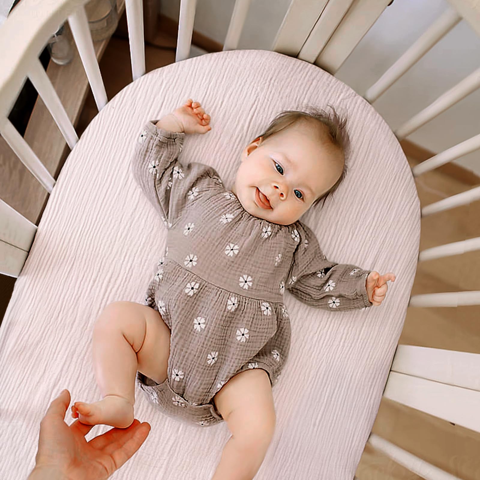 lulumoon bassinet sheets in multi-color options coordinate nursery themes