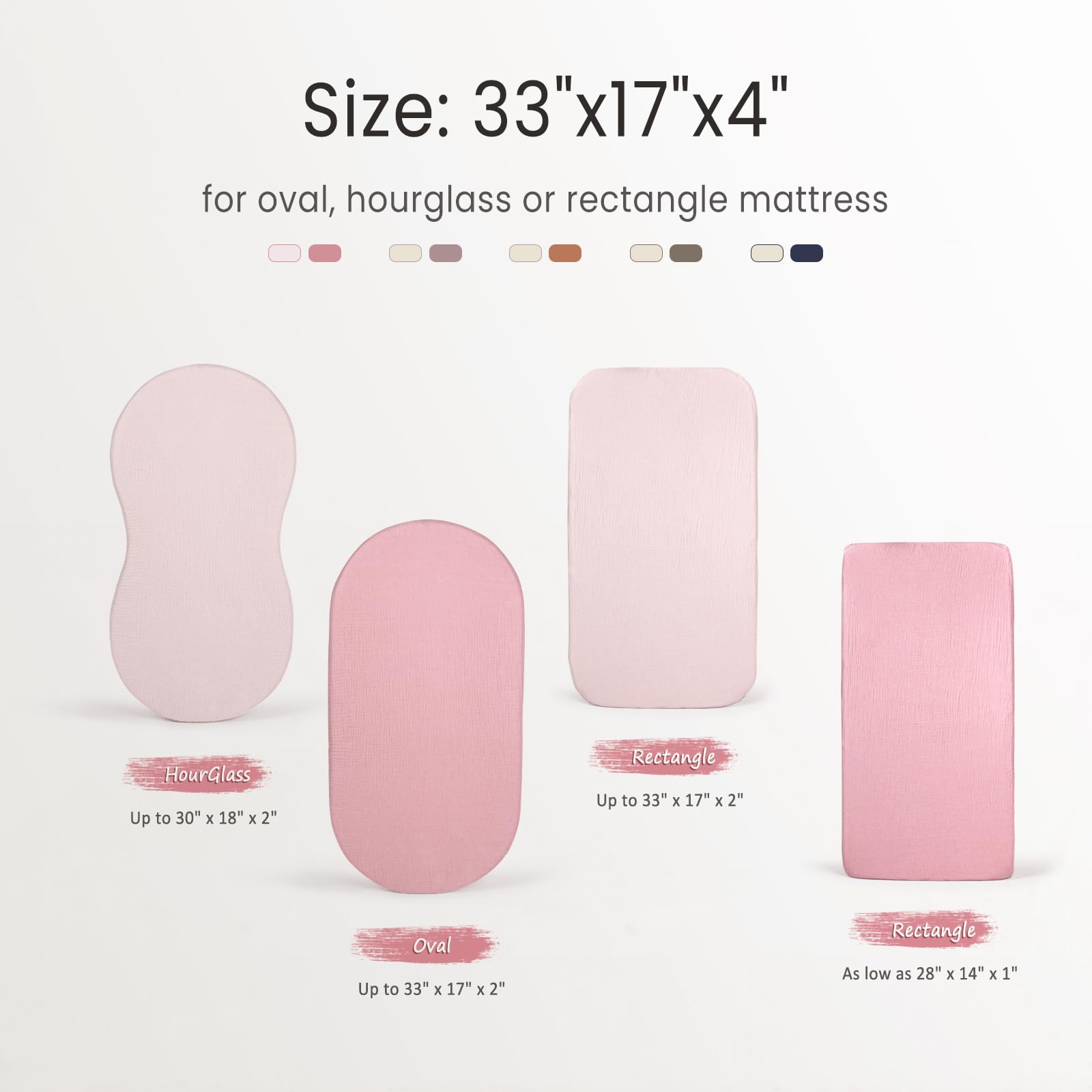 lulumoon bassinet sheets snug fit with elastic edge reduces shifting during sleep
