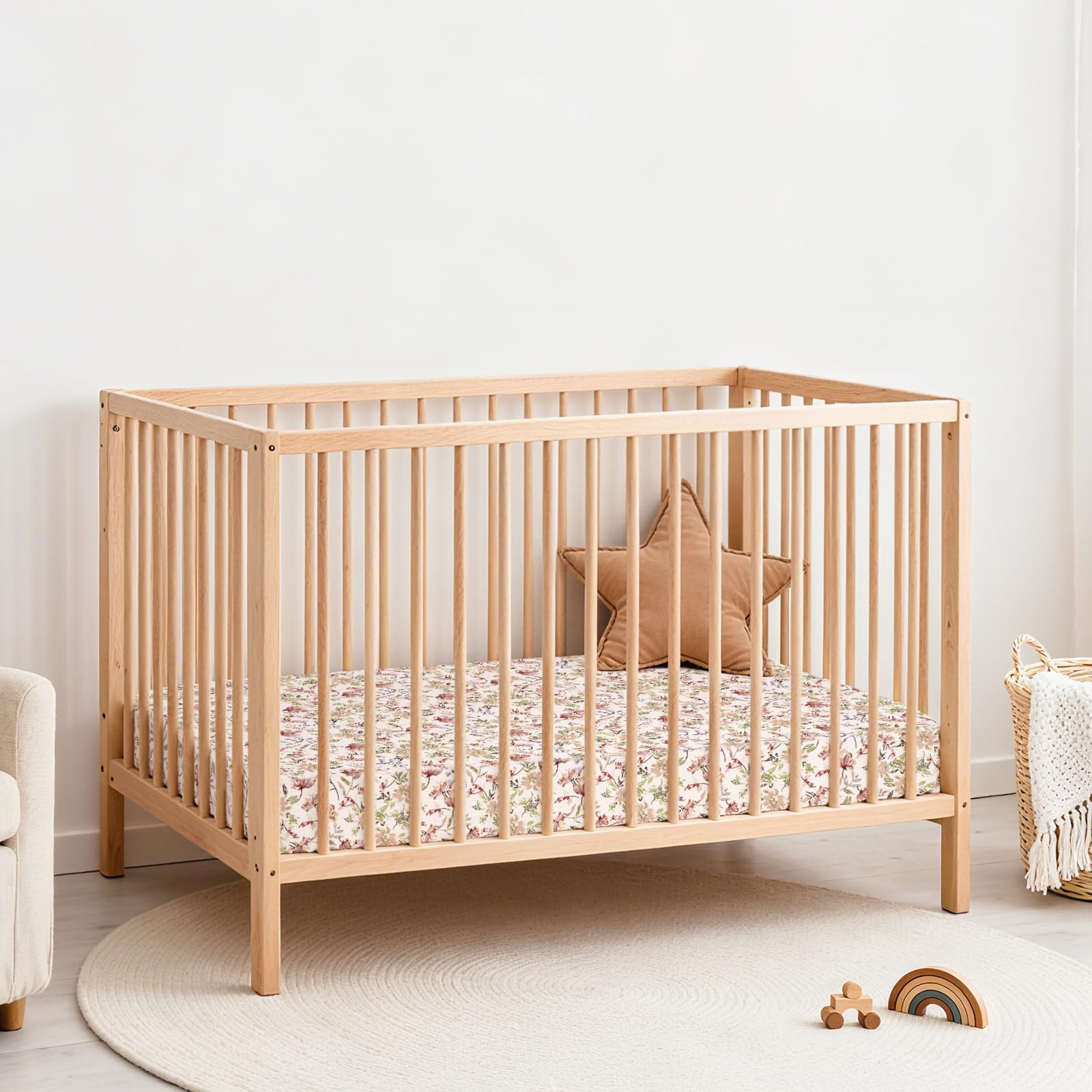 lulumoon breathable-crib-sheets promote airflow for comfortable overnight sleep