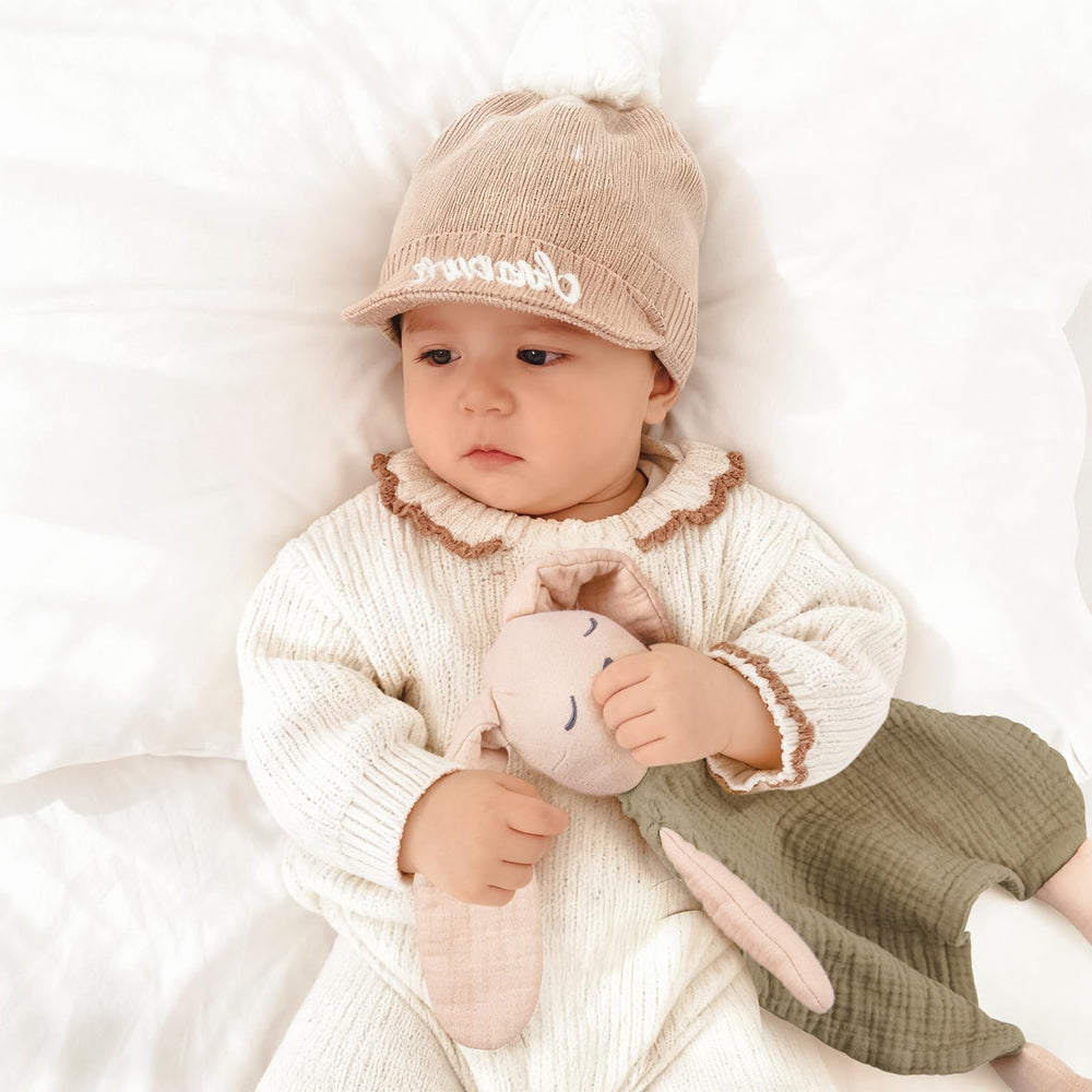 Lulumoon Bunny Lovey compact size fits baby hands