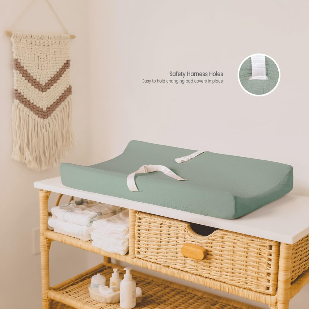 lulumoon changing pad cover girls boys - fits standard pads for versatile use.