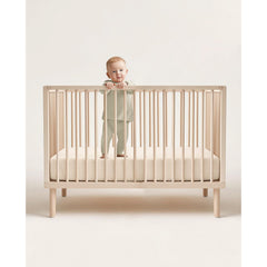 lulumoon crib sheet with snug-fit 360 elastic for secure mattress hold