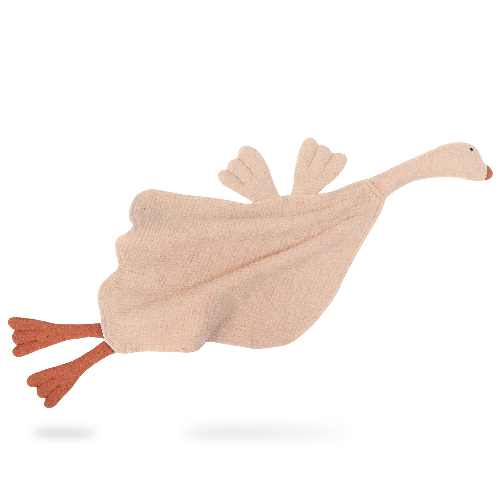 lulumoon goose-lovey soft-muslin close-up shows gentle newborn comfort