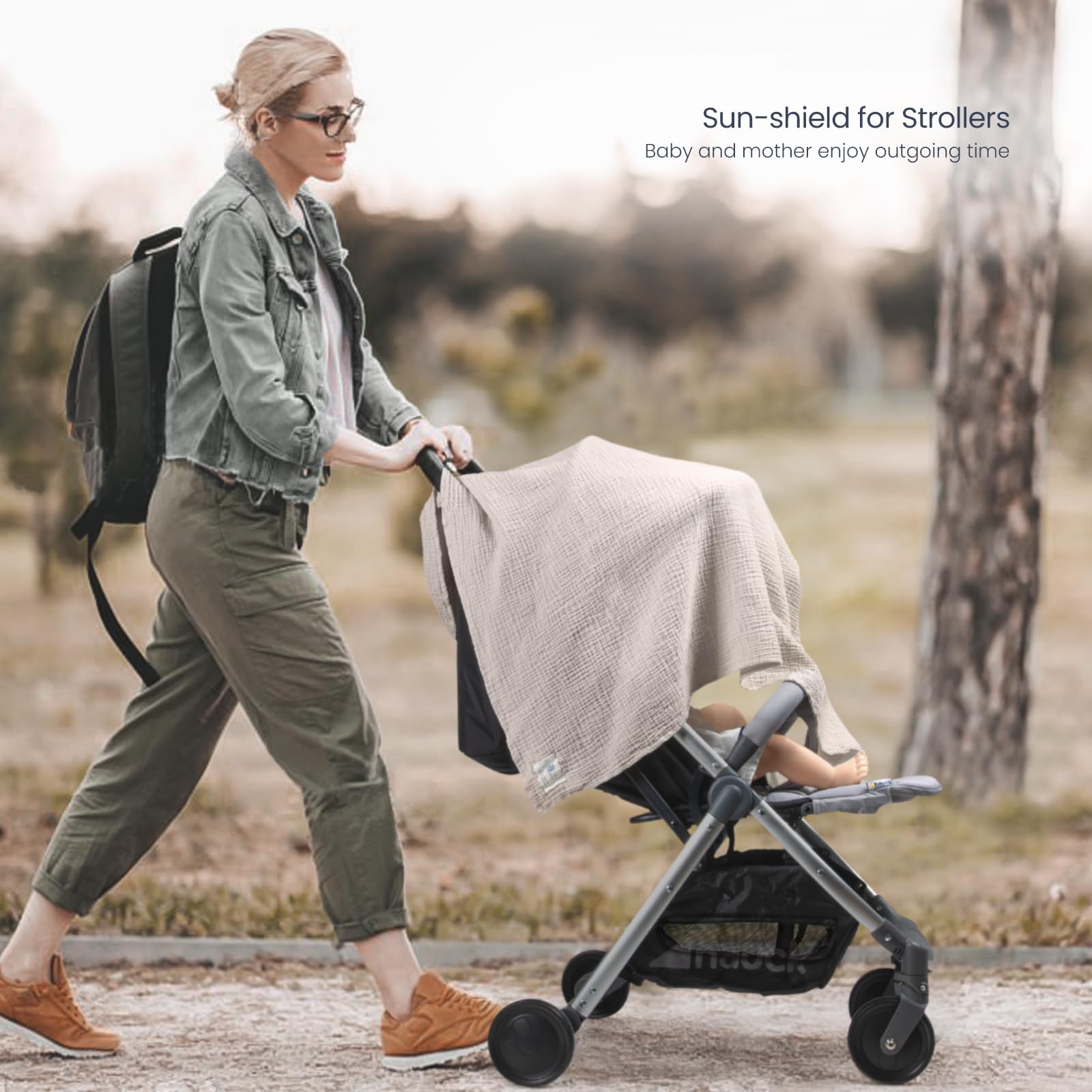 Lulumoon machine-washable grey swaddles stay soft after washes.
