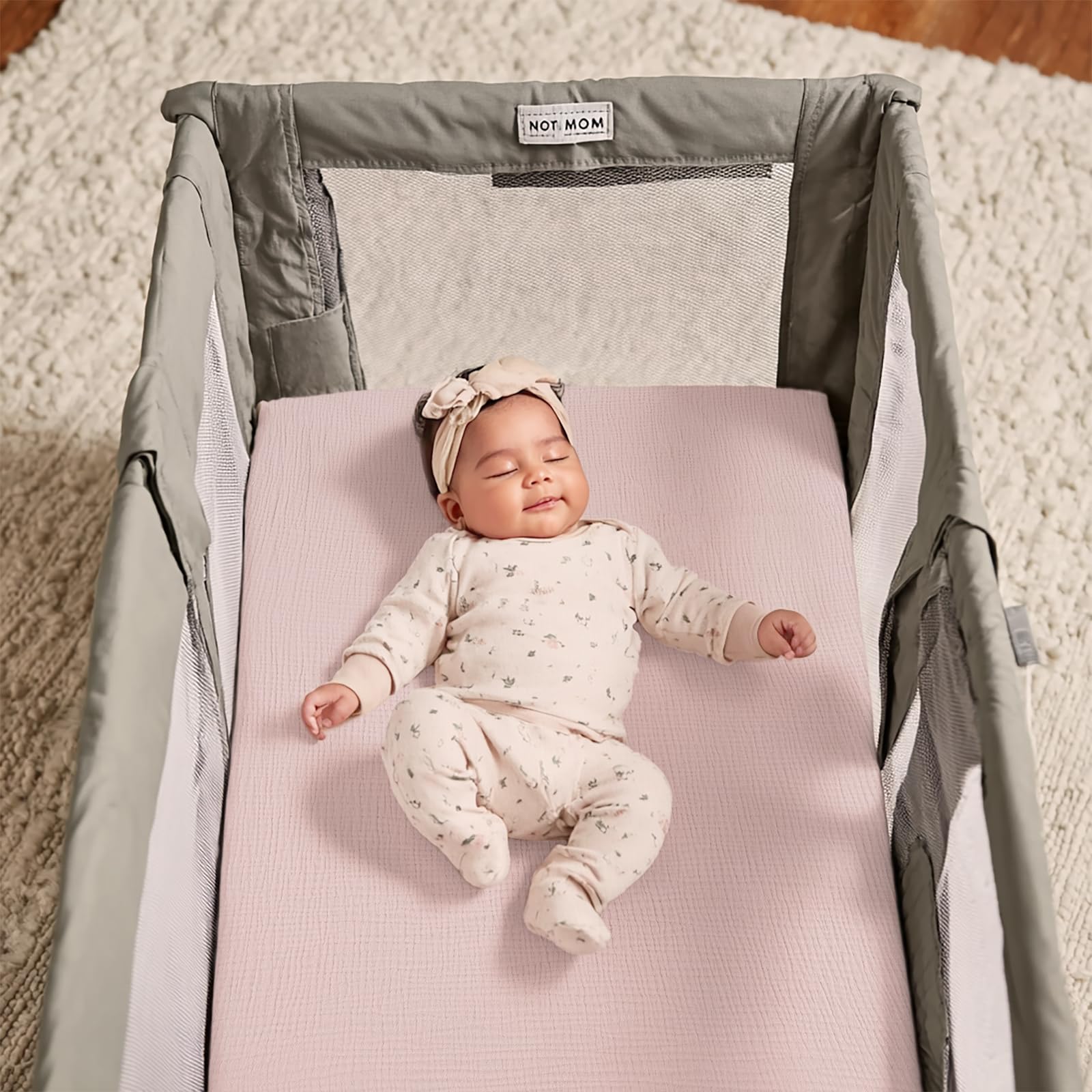 lulumoon machine washable pack and play sheet retains softness after wash
