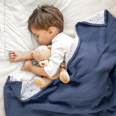 lulumoon Muslin Baby Blanket nursery and floor play companion.