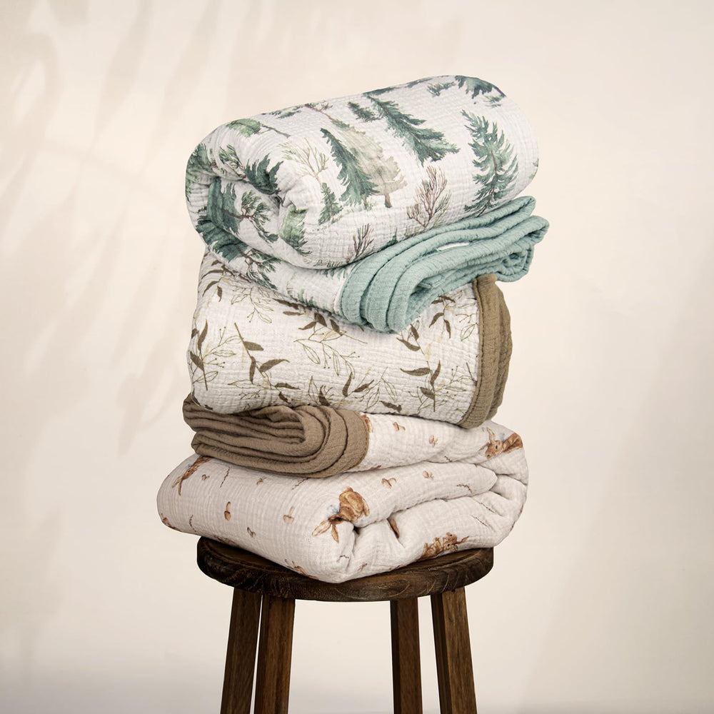lulumoon muslin baby blanket warm during nighttime feeding