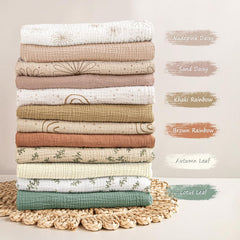 lulumoon Muslin bassinet sheets are machine washable for easy care.