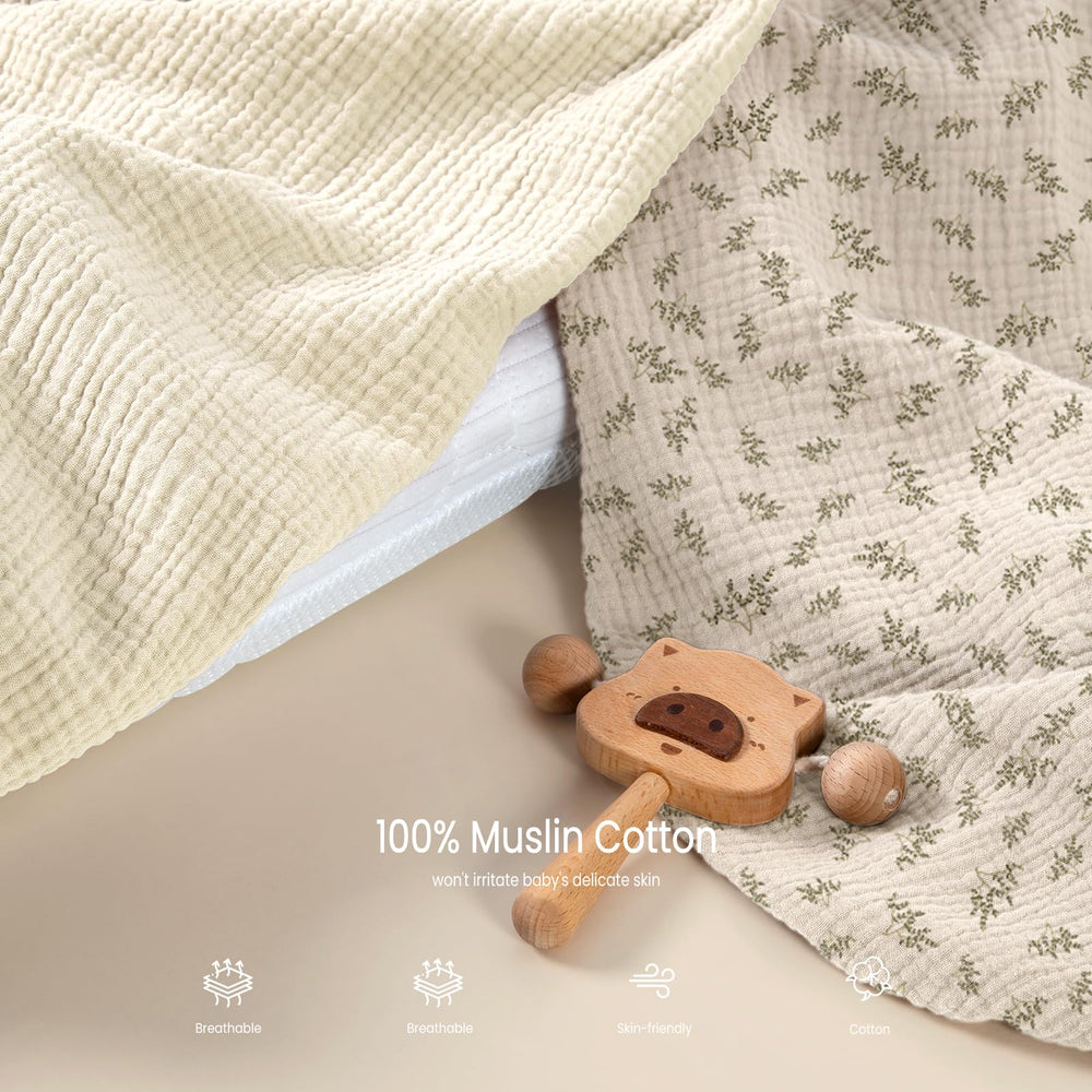 lulumoon Muslin bassinet sheets fit Maxi Cosi Lora and similar bassinets.