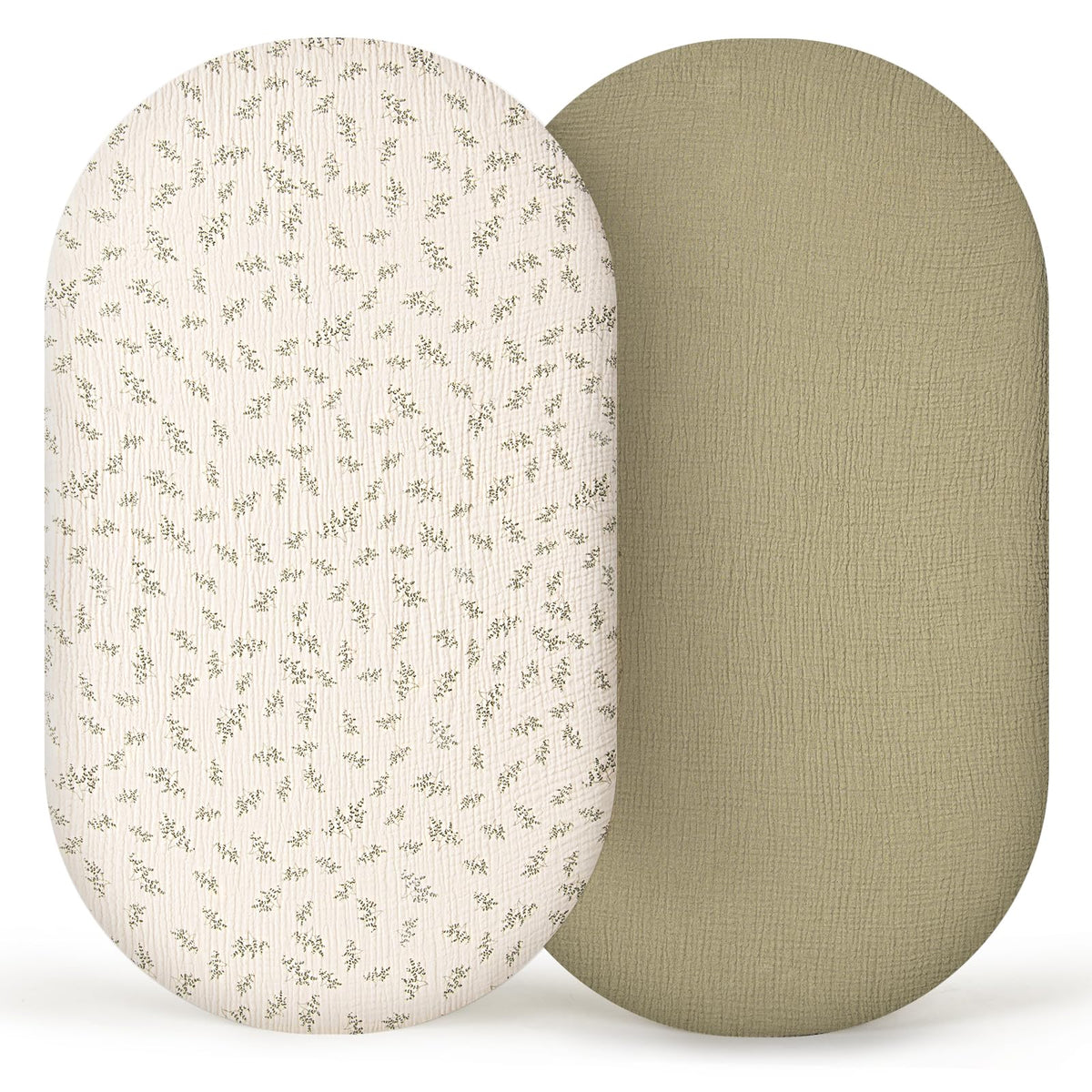 lulumoon muslin bassinet sheets provide soft breathable comfort for baby