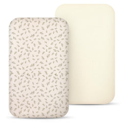 lulumoon Muslin bassinet sheets show soft texture for newborn comfort.