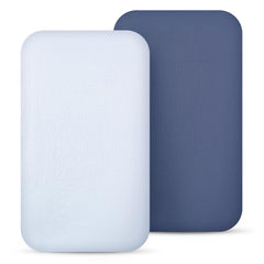 Lulumoon muslin bassinet sheets — soft touch for gentle, comfortable baby sleep.