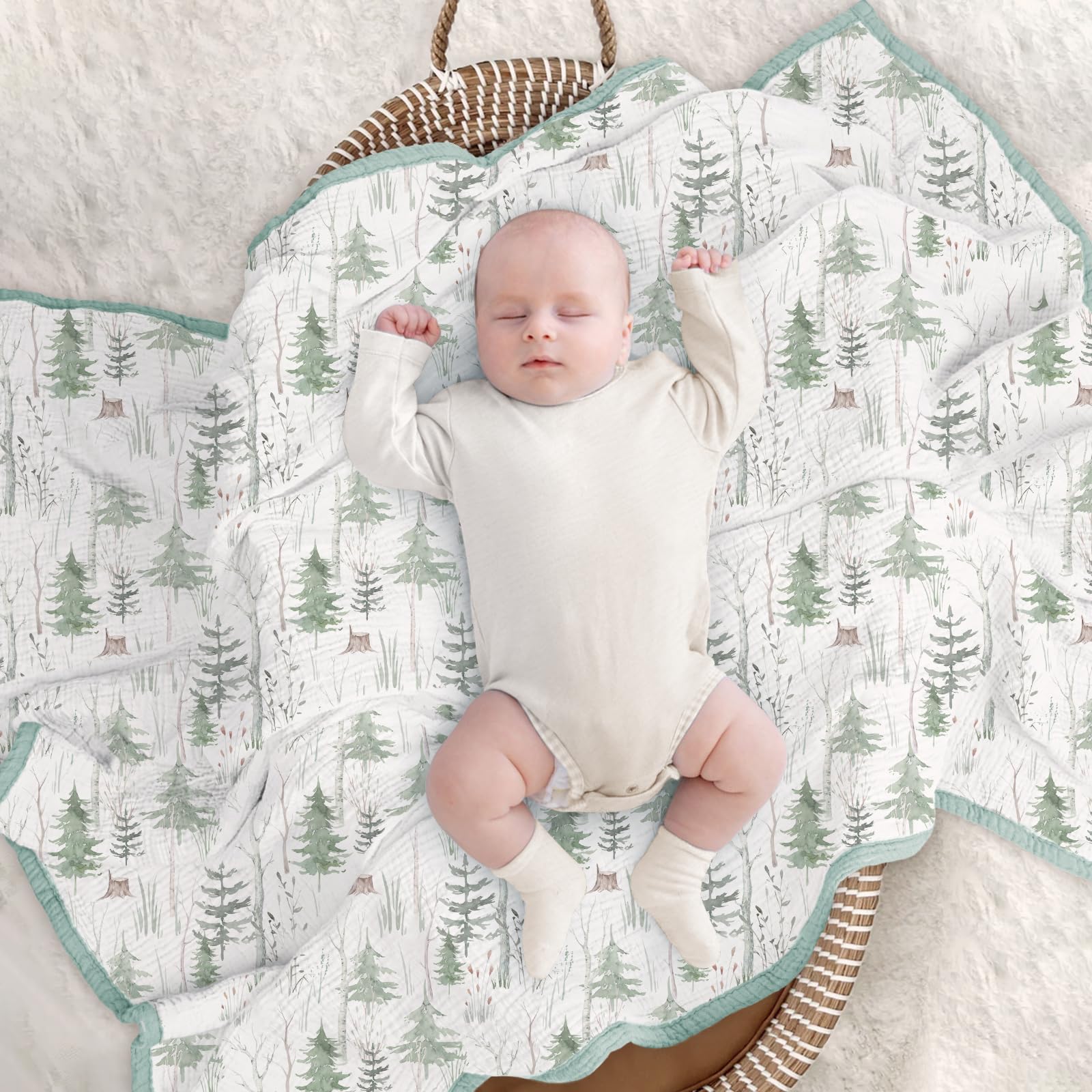 Lulumoon Muslin Blanket gift box ready for baby shower gifting