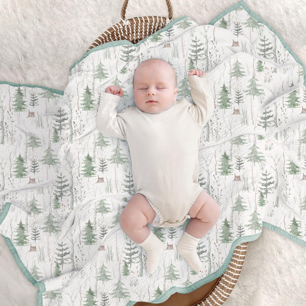 Lulumoon Muslin Blanket gift box ready for baby shower gifting