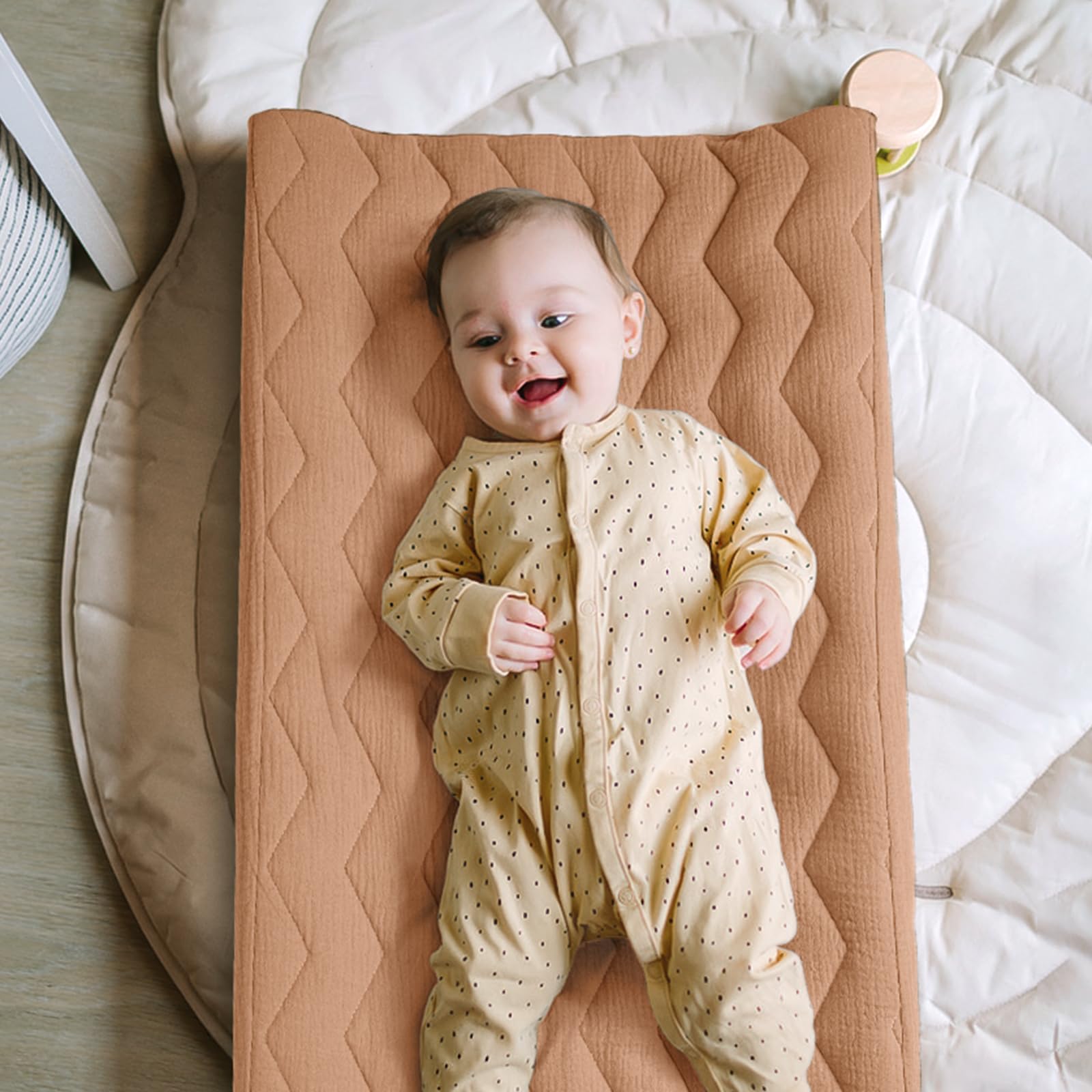 lulumoon muslin changing pad cover 17x33 fit ensures compatibility with standard pads