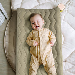 lulumoon muslin changing pad cover closeup cotton texture gentle on skin