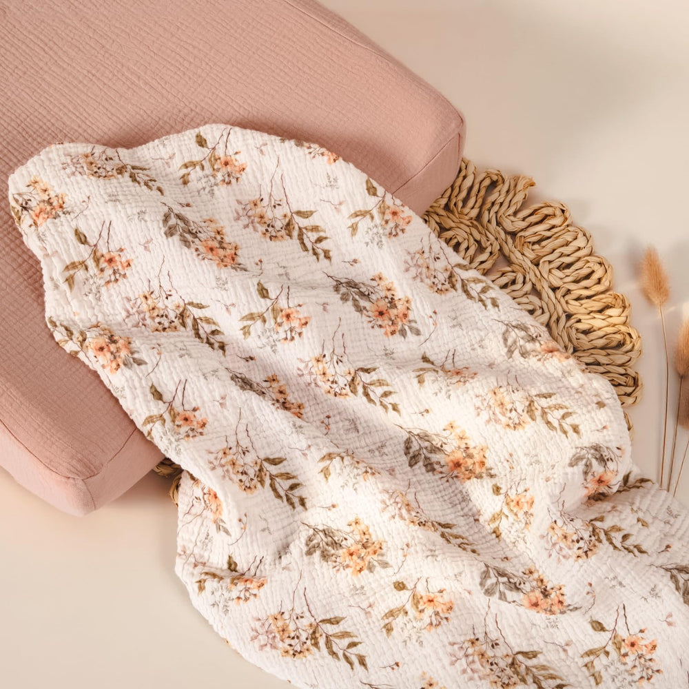 Lulumoon changing pad cover is machine washable for easy care and quick refresh.