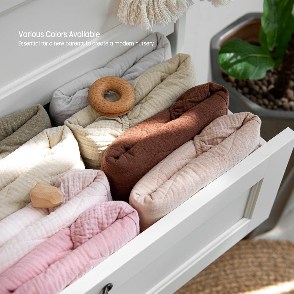 lulumoon muslin changing pad cover easy care machine washable