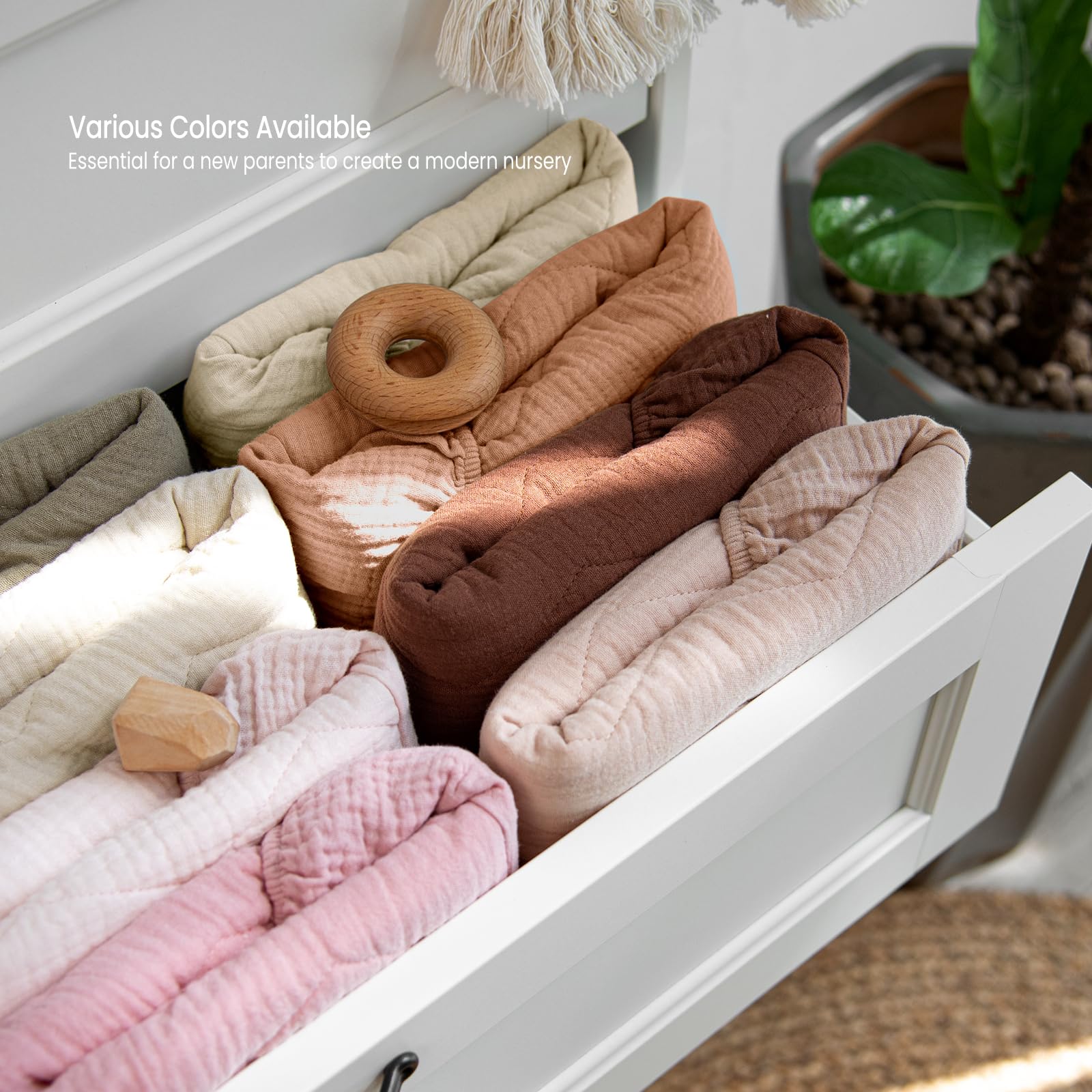 lulumoon muslin changing pad cover gift-ready packaging ideal for showers