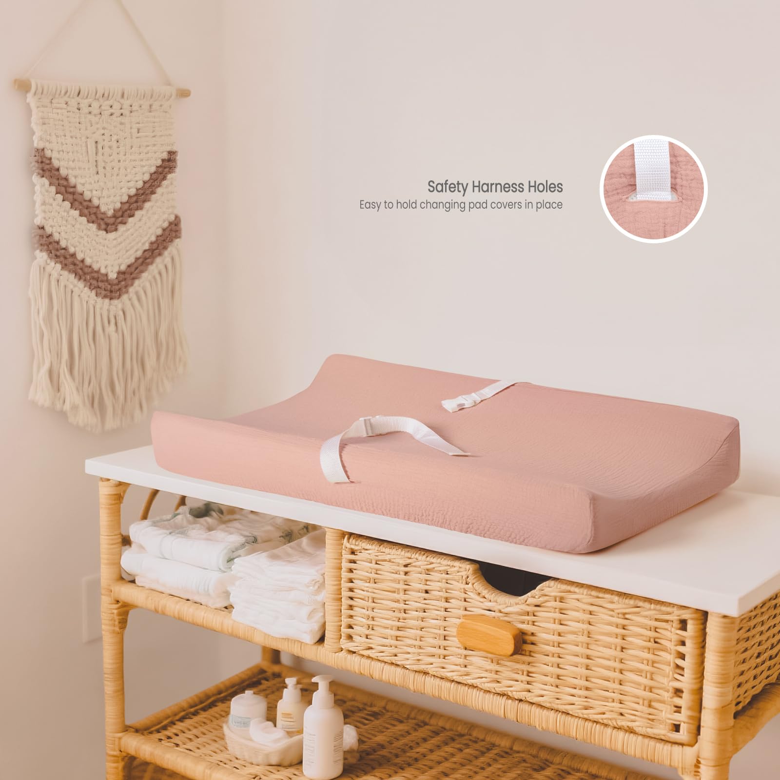Lulumoon two-pack muslin changing pad covers for value and consistent softness.