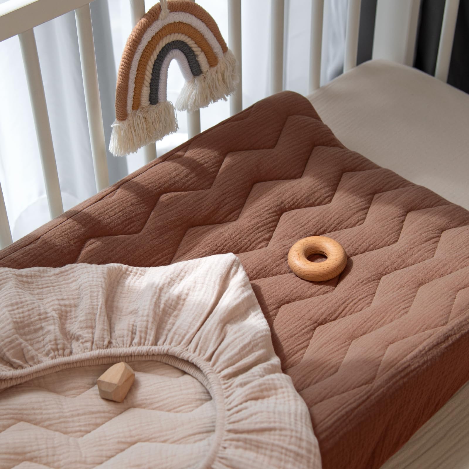 lulumoon muslin changing pad cover nursery color options