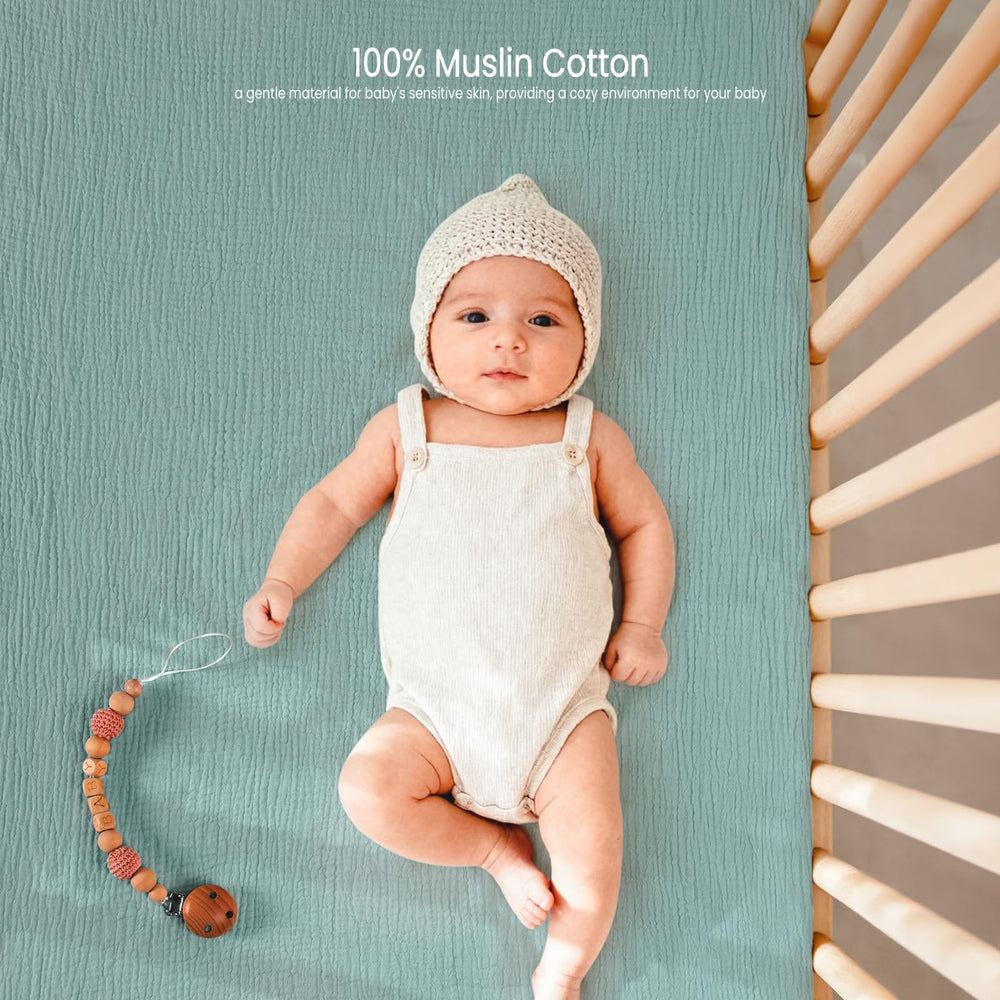 Lulu Moon muslin crib sheets elevate nursery decor with cohesive look