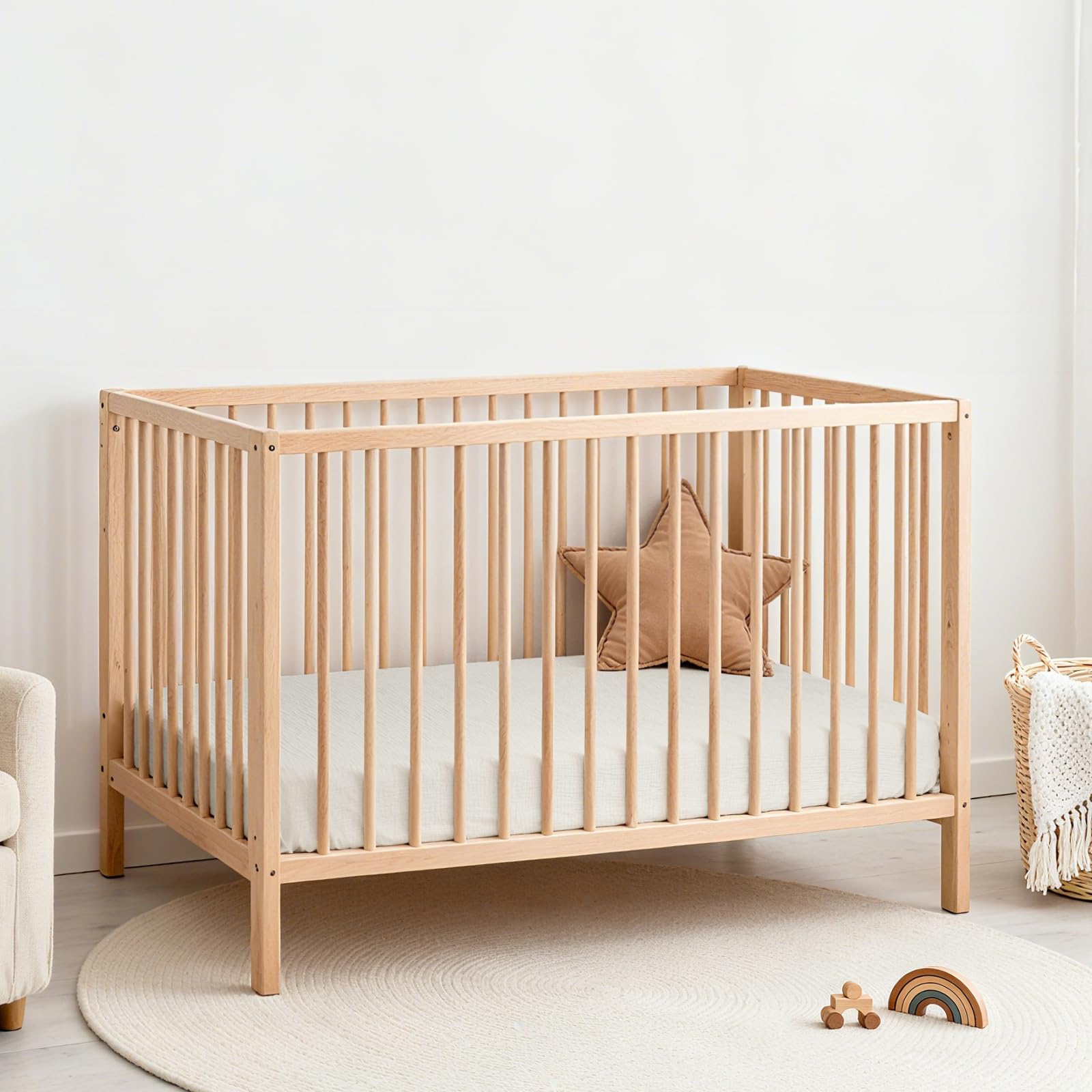 Lulu Moon muslin crib sheets standard 28x52 fit most cribs