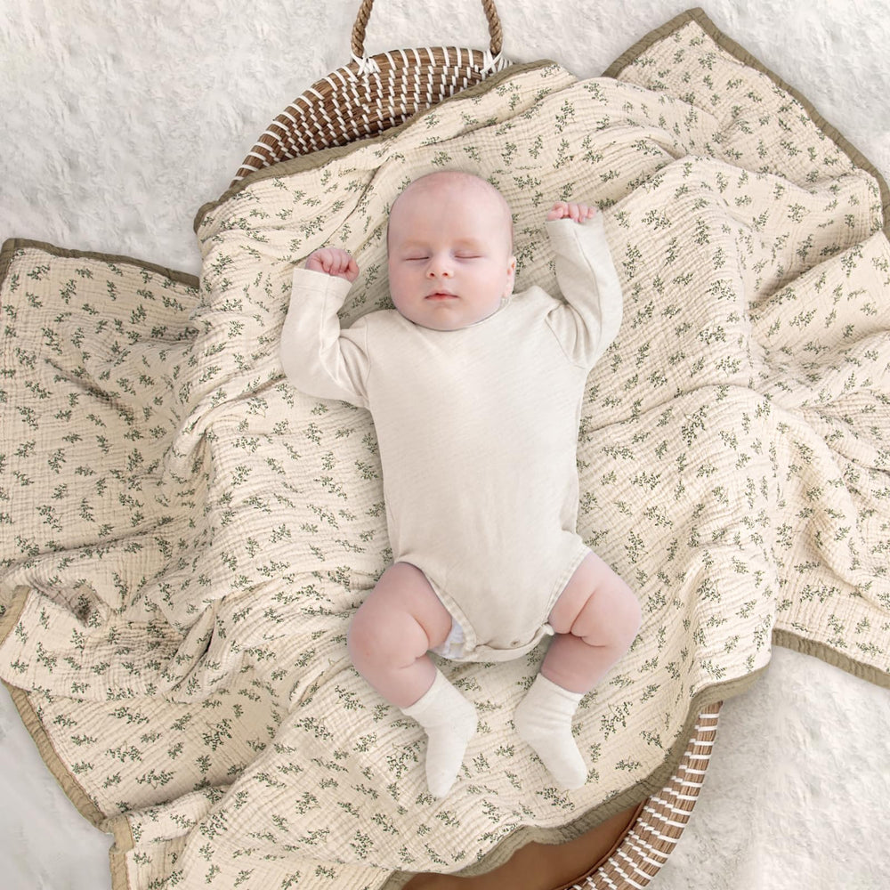 gift-ready packaging for the lulumoon muslin quilt blanket