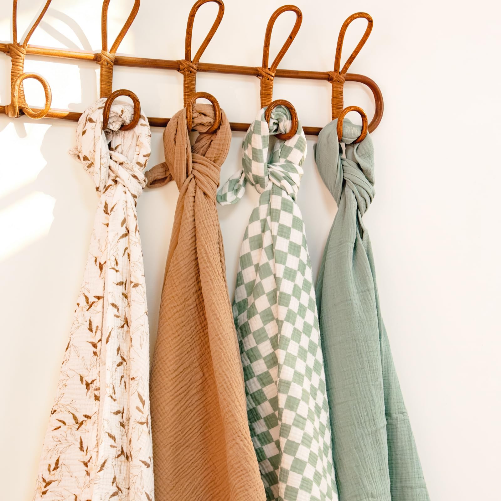 Lulumoon Muslin Swaddle ideal for new parents as a thoughtful baby gift.