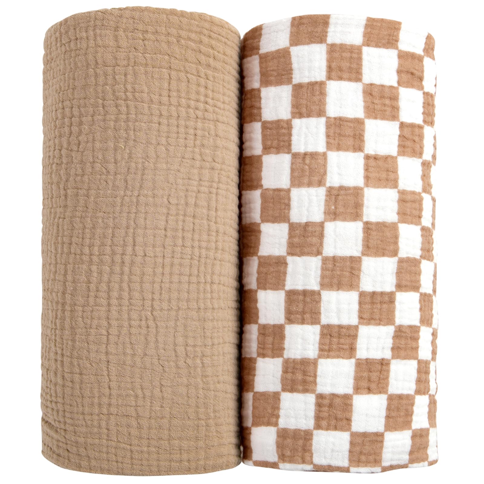 lulumoon Muslin Swaddle Blanket soft touch demonstrates breathable comfort for delicate baby skin