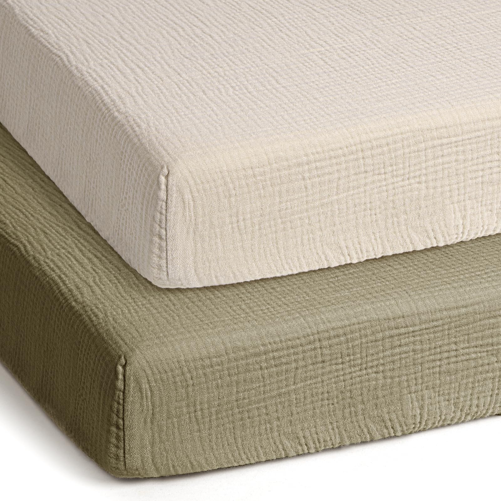 lulumoon pack-n-play sheets top view snug fit for Chicco mat