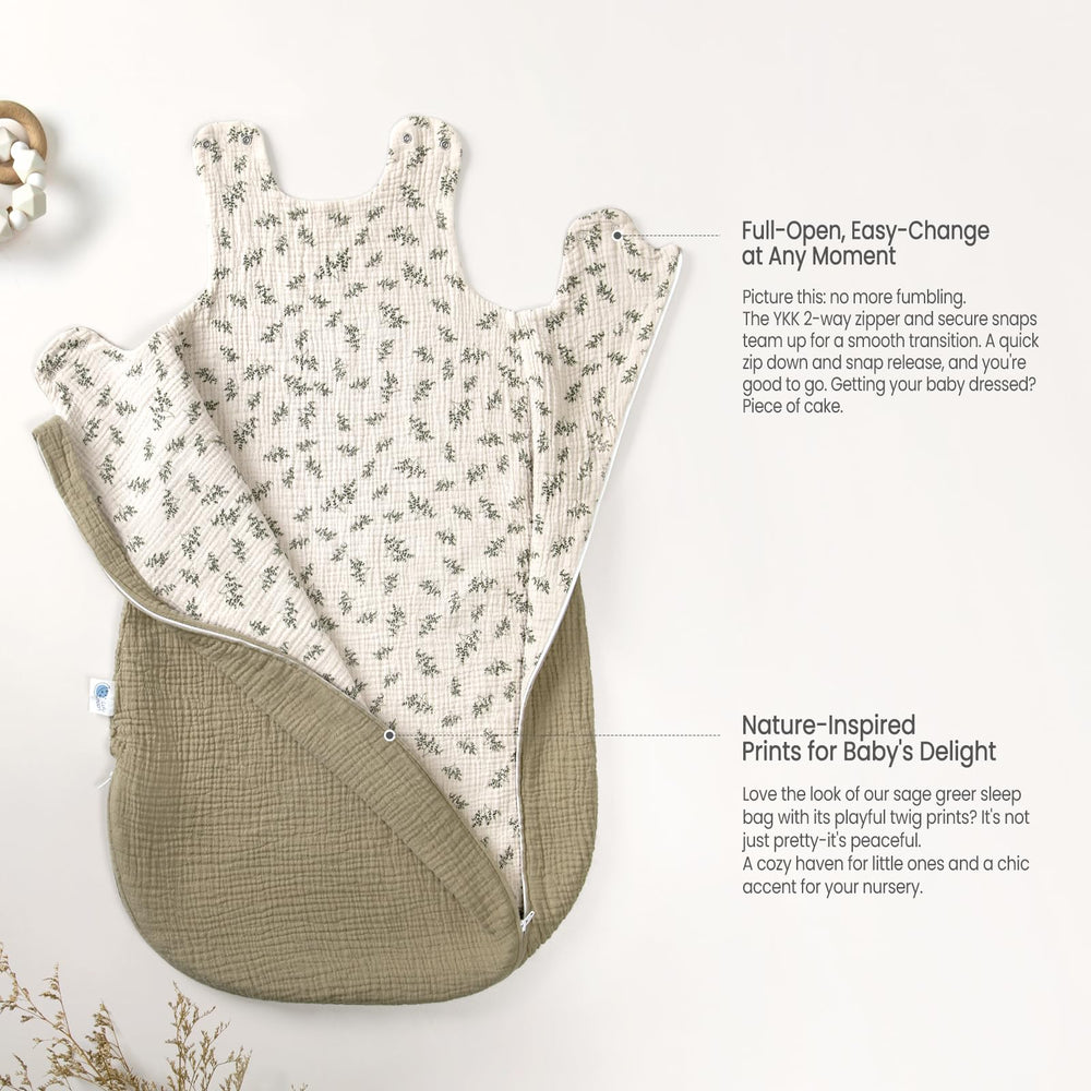 lulumoon sleep sack muslin toddler wearing for year-round comfort