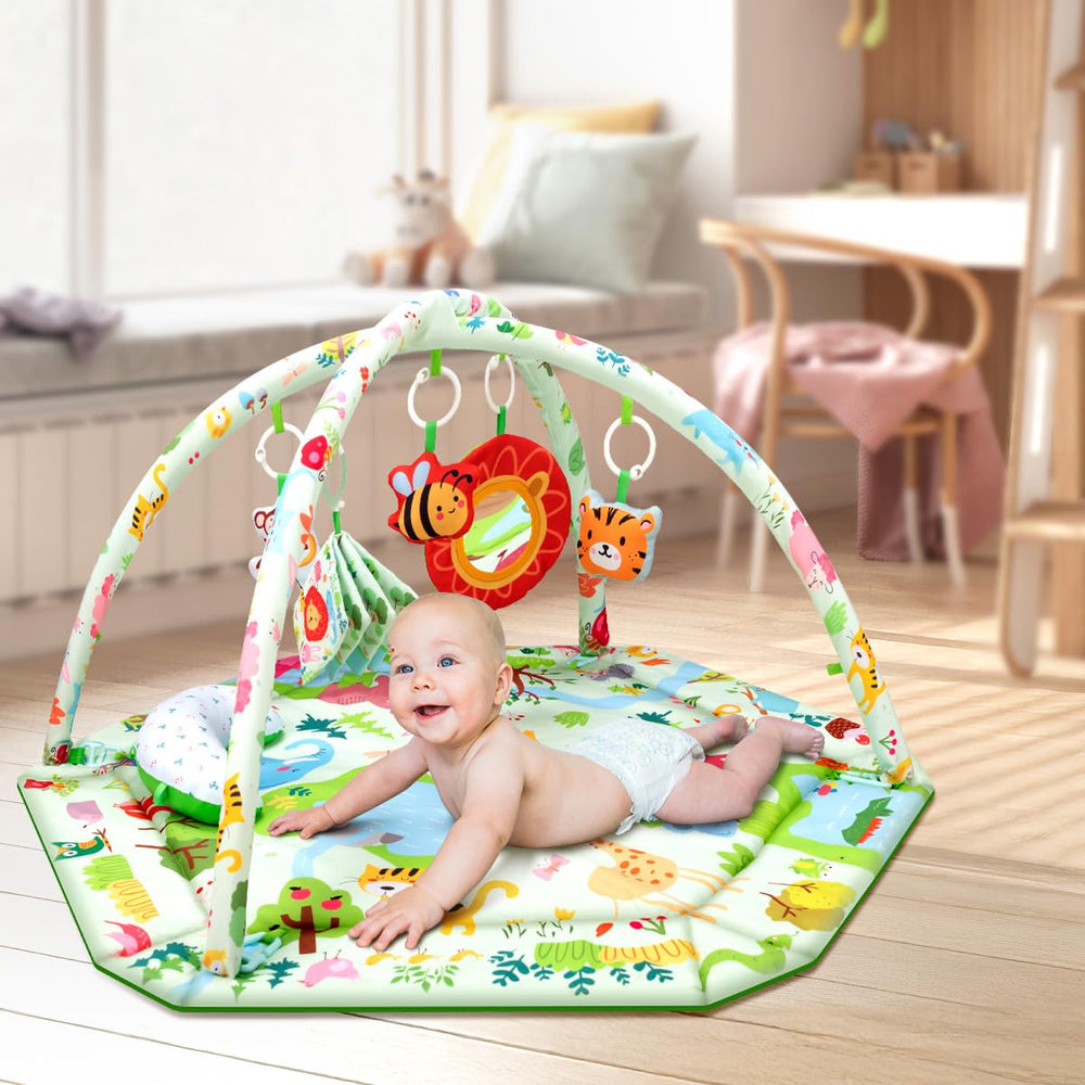 lulunemo baby play mat-foldable-portable makes storage or travel easy for families