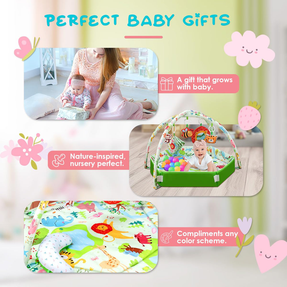 lulunemo baby play mat-tummy-time-moon-pillow offers tactile feedback during supervised tummy time